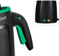 Пароочиститель ручной Kitfort КТ-9170-2 1050Вт черный/зеленый
