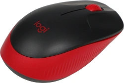 Мышь Logitech M190 черный/красный оптическая 1000dpi беспров. USB 2but (910-005908)