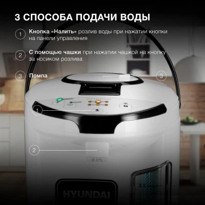 Термопот Hyundai HYTP-4840 4л. 750Вт белый/черный