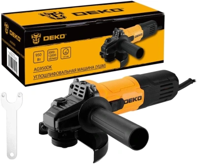 Углошлифовальная машина Deko AG950DK 950Вт 12000об/мин рез.шпин.:M14 d=125мм (083-1024)