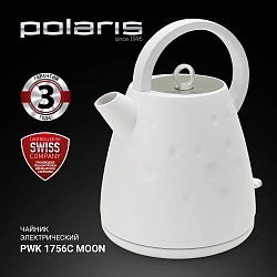 Чайник электрический Polaris PWK 1756C Moon 1.7л. 2200Вт белый корпус: пластик (PWK 1756С)
