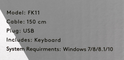 Клавиатура A4Tech Fstyler FK11 белый USB slim