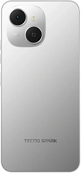 Смартфон Tecno Spark 40C 128Gb 4Gb серый моноблок 3G 4G 2Sim 6.67" 720x1600 Android 15 13Mpix 802.11 a/b/g/n/ac/ax GPS GSM900/1800 Protect FM microSD max1024Gb