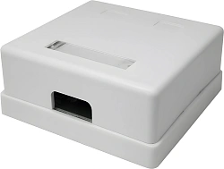 Розетка Suprlan 10-0309 наклад. RJ45 2 кат.5E UTP черн.