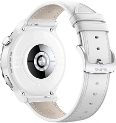 Смарт-часы Huawei Watch GT 3 Pro Frigga-B19V 43мм 1.32" AMOLED корп.белый/серебристый рем.белый разм.брасл.:130-190мм (55028857)