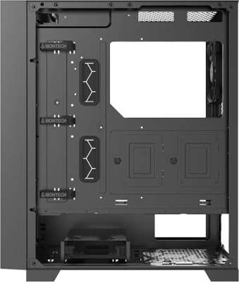 Корпус Montech Air 1000 Lite черный без БП ATX 1x120mm 3x140mm 1xUSB2.0 2xUSB3.0 audio bott PSU