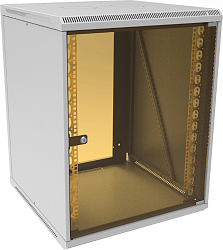 Шкаф коммутационный Suprlan (05-1506) настенный 15U 600x600мм пер.дв.стекл направл.под закл.гайки 70кг светло-серый 535мм 29.7кг 750мм металл