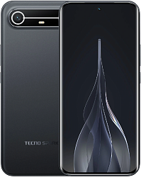 Смартфон Tecno Spark Slim 256Gb 8Gb черный моноблок 3G 4G 2Sim 6.78" 1224x2720 Android 15 50Mpix 802.11 a/b/g/n/ac/ax NFC GPS GSM900/1800 Protect FM