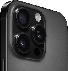 Смартфон Apple A3294 iPhone 16 Pro 128Gb черный титан моноблок 3G 4G 2Sim 6.3" 1206x2622 iOS 18 48Mpix 802.11 a/b/g/n/ac/ax/be NFC GPS Protect