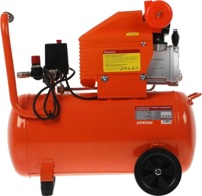 Компрессор поршневой Кратон AC-280-40-DD масляный 280л/мин 40л 2000Вт оранжевый
