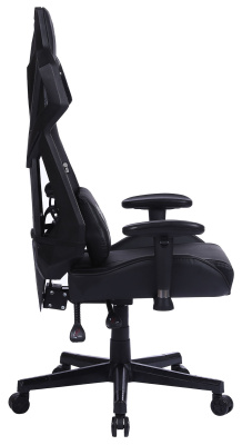 Кресло игровое Cactus CS-CHR-090BL черный эко.кожа/сетка крестов. нейлон