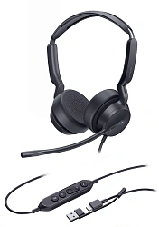 Гарнитура проводная Yealink UH42 SE Dual UC USB-C/A черный