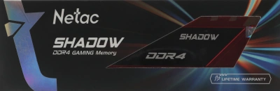 Память DDR4 16GB 3200MHz Netac NTSDD4P32SP-16R Shadow RTL Gaming PC4-25600 CL16 DIMM 288-pin 1.35В с радиатором Ret