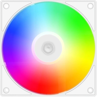 Вентилятор для корпуса ID-Cooling AS-120-W Trio ARGB 120х120x25 белый 4-pin 27.2дБ (упак.:3шт) (AS-120-ARGB-W TRIO) Ret