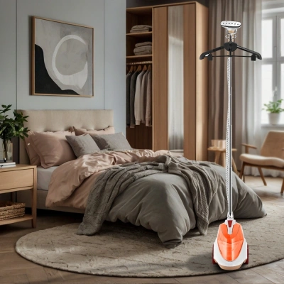 Отпариватель напольный Kitfort КТ-9357 2200Вт оранжевый/белый