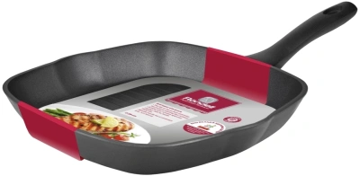 Сковорода-гриль Rondell RDA-762 квадратная 28см покрытие: Xylan Plus ручка несъемная (без крышки) черный