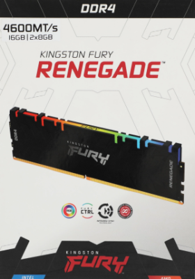 Память DDR4 2x8GB 4600МГц Kingston KF446C19RBAK2/16 Fury Renegade RGB RTL Gaming PC4-36800 CL19 DIMM 288-pin 1.5В kit dual rank с радиатором Ret