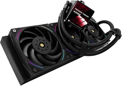 Система водяного охлаждения Thermalright Frozen Vision 360 ARGB Soc-AM5/AM4/1151/1200/2066/2011/1700 черный 4-pin 27dB Al LCD Ret (F-VISION-360-BL)