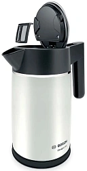 Чайник электрический Bosch TWK5P471 1.7л. 2400Вт серый/черный корпус: металл/пластик