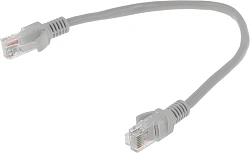 Патч-корд Premier PP12-0.25M 1000Гбит/с UTP 4 пары cat.5E CCA molded 0.25м серый RJ-45 (m)-RJ-45 (m)