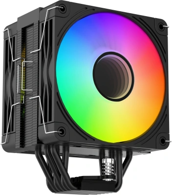 Устройство охлаждения(кулер) Bloody BD-AC230-ARGB1 ARGB Soc-AM5/AM4/1200/1700/1851 черный 4-pin 22-32dB Al+Cu LCD 230W 715gr Ret (BD-AC230-ARGB1-BK)