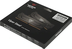 Память DDR4 2x16Gb 3200MHz Patriot PVS432G320C6K Viper Steel RTL Gaming PC4-25600 CL16 DIMM 288-pin 1.35В dual rank с радиатором Ret