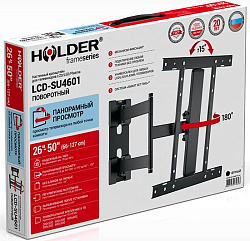 Кронштейн для телевизора Holder LCD-SU4601-B черный 26"-50" макс.35кг настенный поворот