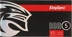 Память DDR5 32GB 5200MHz Kingspec KS5200D5N11032G RTL PC5-41600 CL40 SO-DIMM 288-pin 1.1В single rank Ret