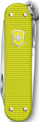 Нож перочинный Victorinox Classic SD Alox (0.6221.L23) 58мм 5функц. желтый подар.коробка