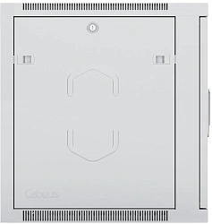 Шкаф коммутационный Cabeus (SH-05F-6U60/45) настенный 6U 600x450мм пер.дв.стекл 60кг серый 390мм 368мм IP20 сталь