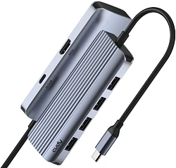 Разветвитель USB-C Cudy UH500 4порт. серебристый