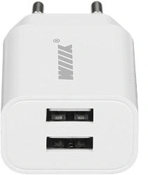 Сетевое зар./устр. Wiiix UNN-1-2-01 12W 2.4A 2xUSB универсальное белый