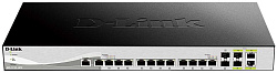 Коммутатор D-Link DXS-1210-16TC DXS-1210-16TC/B1A 12x10Гбит/с 2xКомбо(10GBase-T/SFP+) настраиваемый