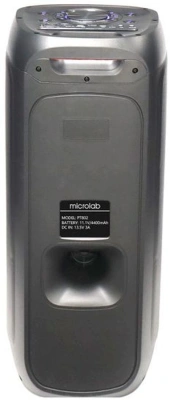 Колонка порт. Microlab PT802 черный 200W 1.0 BT/3.5Jack/USB 4400mAh (без.бат)