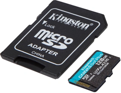 Флеш карта microSDXC 128GB Kingston SDCG4/128GB Canvas Go! Plus V30 A2 w/o adapter