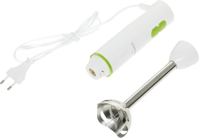 Блендер погружной Starwind SBP1113 750Вт белый/зеленый