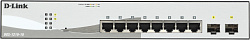 Коммутатор D-Link DGS-1210-10/F1A 8x1Гбит/с 2SFP управляемый