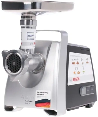 Мясорубка Bosch MFW68640 2200Вт серебристый/черный