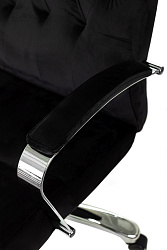 Кресло руководителя Бюрократ T-9928SL Fabric черный Italia Black крестов. металл хром