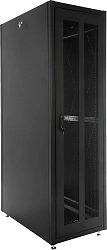 Шкаф серверный ЦМО (ШТК-Э-42.6.10-44АА-9005) напольный 42U 600x1000мм пер.дв.перфор. 2 бок.пан. задн.дв.перфор. направл.под закл.гайки 710кг черный 915мм 105кг