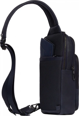 Рюкзак слинг мужской Piquadro Cronus CA6686S134/BLU синий кожа