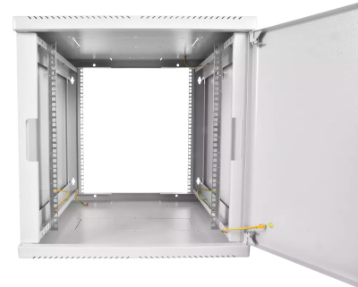 Шкаф коммутационный ЦМО (ШРН-М-9.650.1) настенный 9U 600x650мм пер.дв.металл направл.под закл.гайки 120кг серый 581мм 22кг 180град. 480мм IP20 сталь