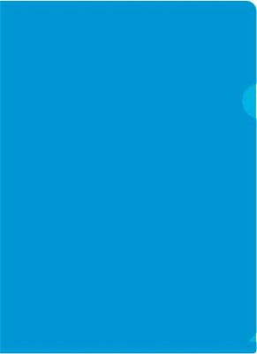 Папка-уголок Бюрократ -E310/1BLU A4 пластик 0.18мм синий