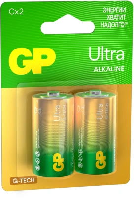 Батарея GP Ultra Alkaline 14AUA21-2CRSBC2 C (2шт) блистер