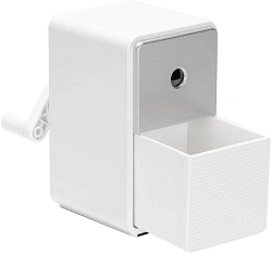 Точилка для карандашей механическая Deli 71160White 1 отверстие пластик белый
