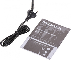 Радиоприемник портативный Supra ST-33U черный USB SD