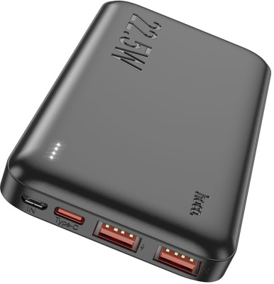 Мобильный аккумулятор Hoco J101 Astute 10000mAh QC3.0/PD3.0 22.5W 5A 2xUSB-A/USB-C черный