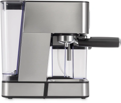 Кофеварка рожковая Hyundai HEM-5306 1350Вт серебристый/черный