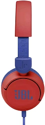 Гарнитура накладные JBL JR310 1м красный/синий проводные оголовье (JBLJR310RED)