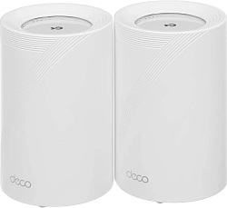 Бесшовный Mesh роутер TP-Link Deco BE65 Pro (DECO BE65 PRO(2-PACK)) BE9300 100/1000/2500/5000BASE-T белый (упак.:2шт)